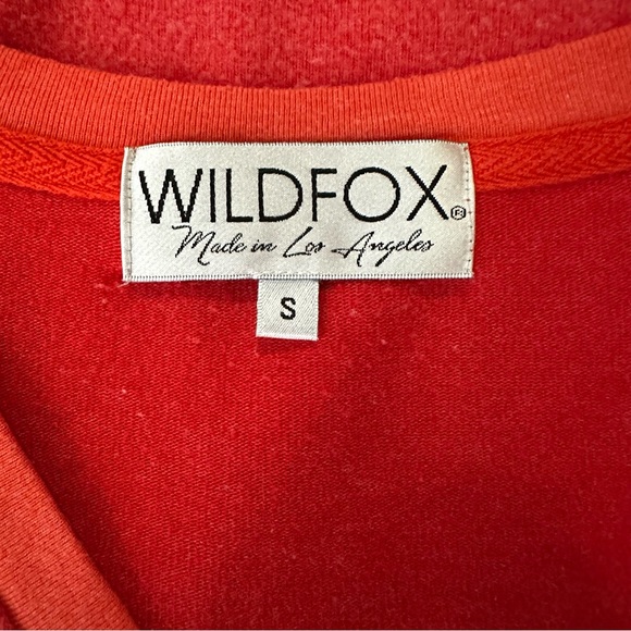 Wildfox Red V-Neck Pullover “Merry Drunk I’m Christmas” Sweatshirt Size S - Picture 6 of 10